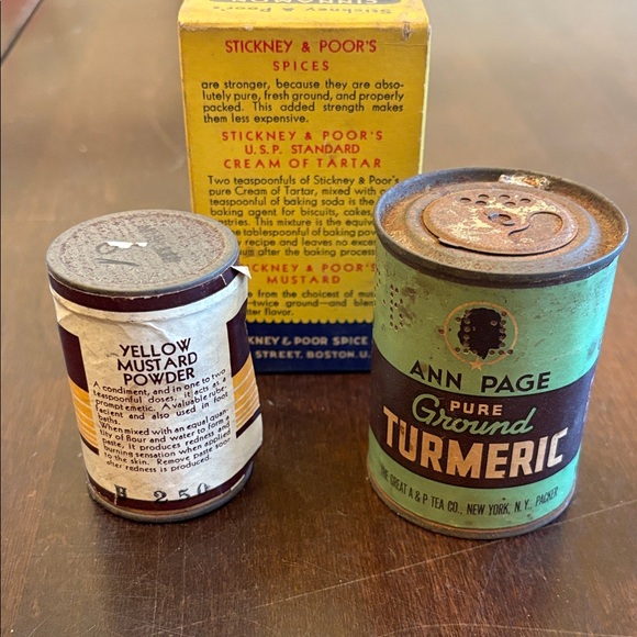 3 Vintage Spice Tins - Picture 3 of 3